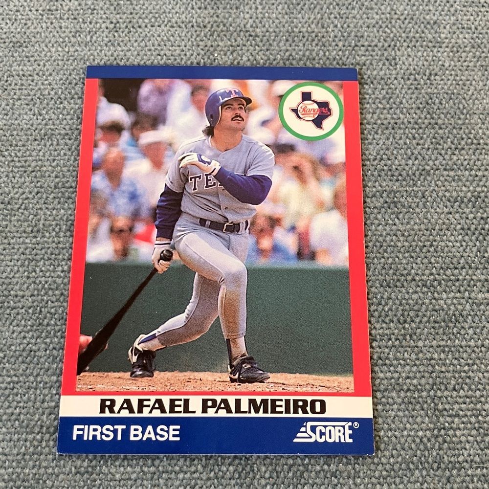 1991 Score Texas Rangers Baseball Card Trading Card